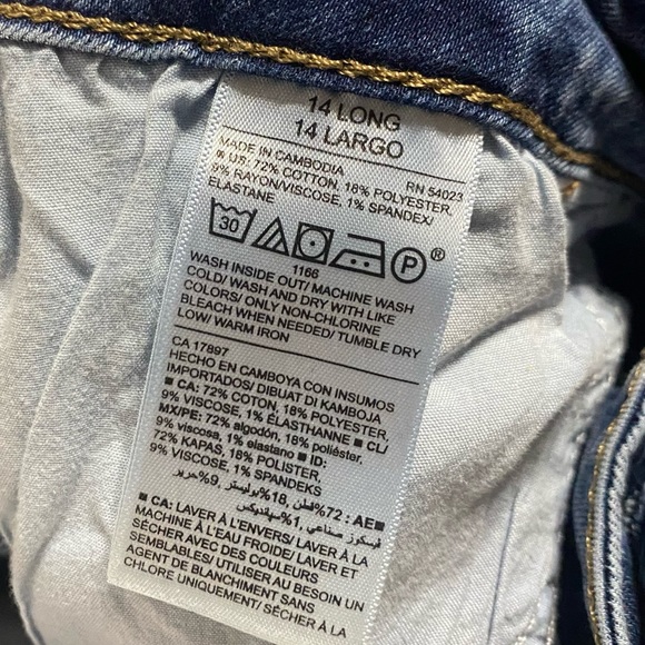 Rockstar Super Skinny Medium Wash Jeans - Old Navy - Size 14 Long - Picture 10 of 10